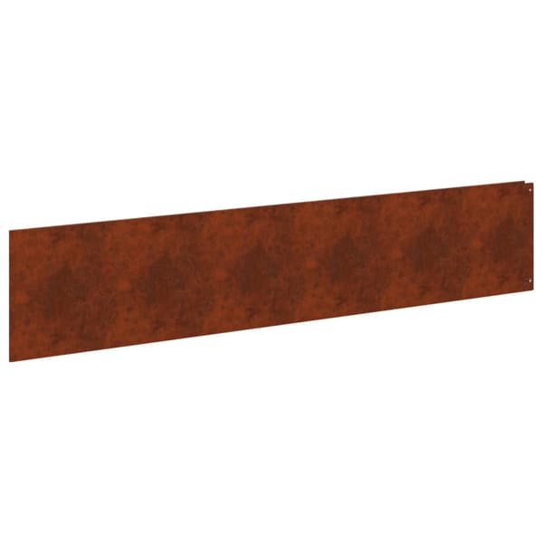 Kant för gräsmatta 10 pcs 100 x 22 cm Stål Rostig