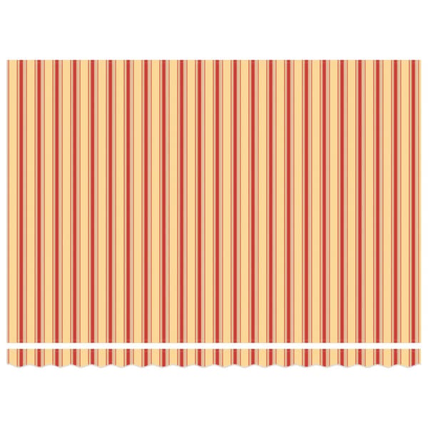 Manuell markisram med LED-lampor 4,5 × 3 m
