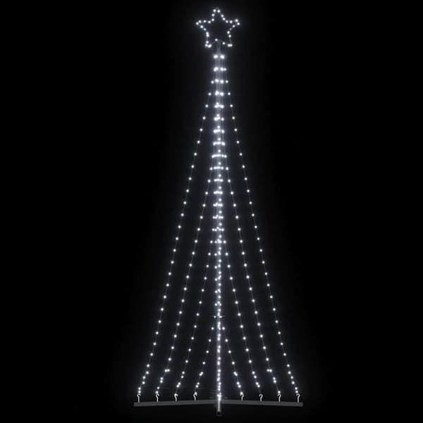 LED julgran 447 LEDs kallvit 250 cm
