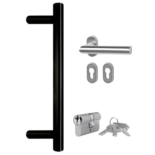 Ytterdörr vit 98x200 cm PVC