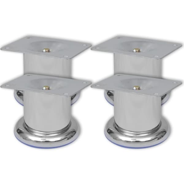 Runda soffben 8 st krom 60 mm