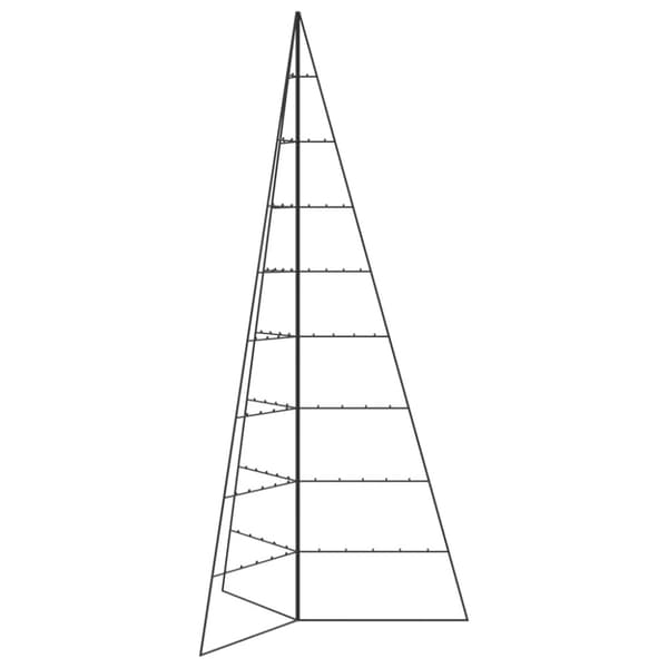 Julgran i metall svart 210 cm