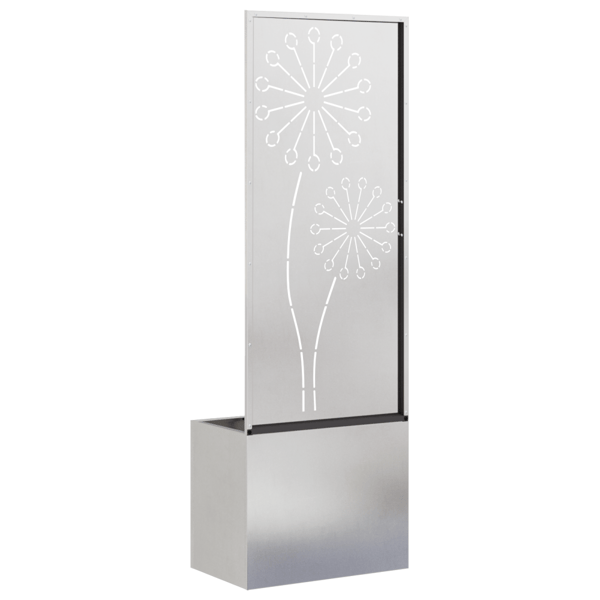 Trädgårds integritetsskärm Silver 50 x 150 cm Rostfritt stål