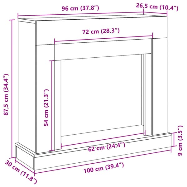 Spiselkrans svart 100x30x87,5 cm konstruerat trä