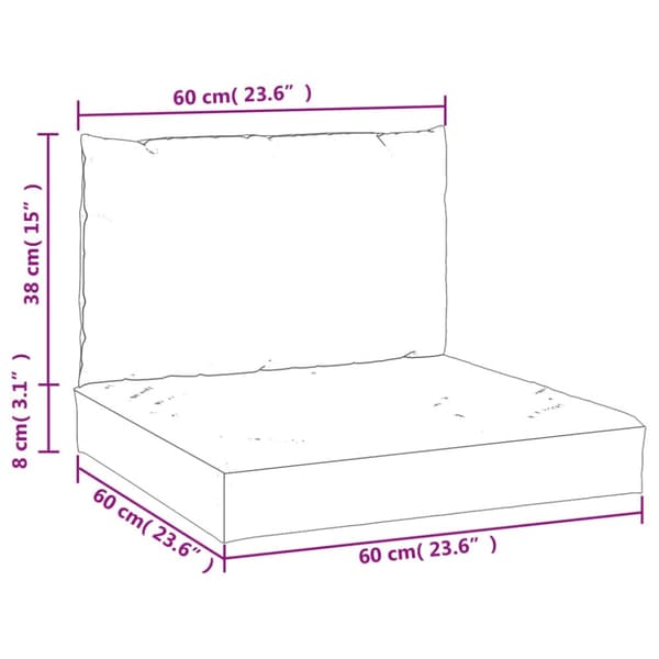 Palldynor 2 st rosa oxfordtyg