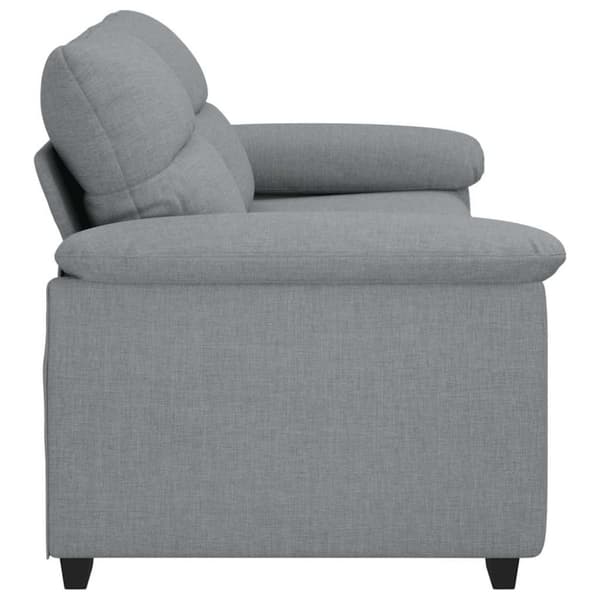 2-sitssoffa ljusgrå 180x81x84 cm tyg