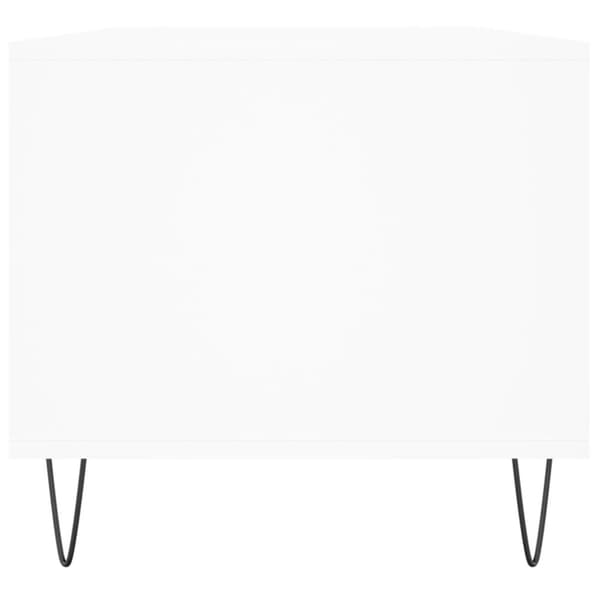 Soffbord vit 90x49x45 cm konstruerat trä