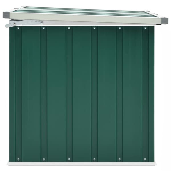 Förvaringslåda för trädgården grön 129x67x65 cm