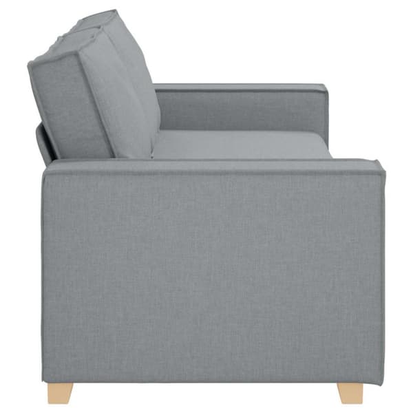 3-sitssoffa mörkgrå 220x78x80 cm tyg
