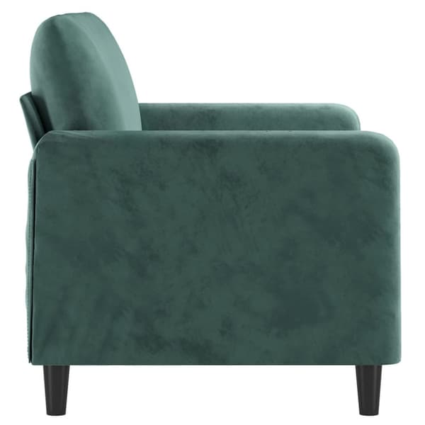 Soffa 2-sits mörkgrön 120 cm sammet