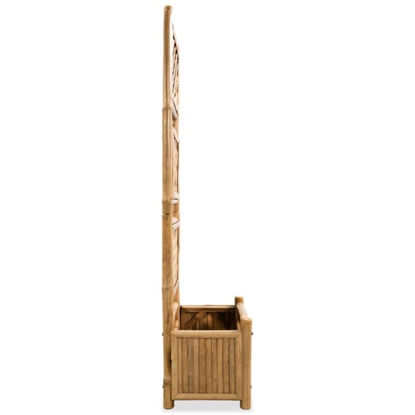 Odlingslåda med spaljé upphöjd bambu 40 cm