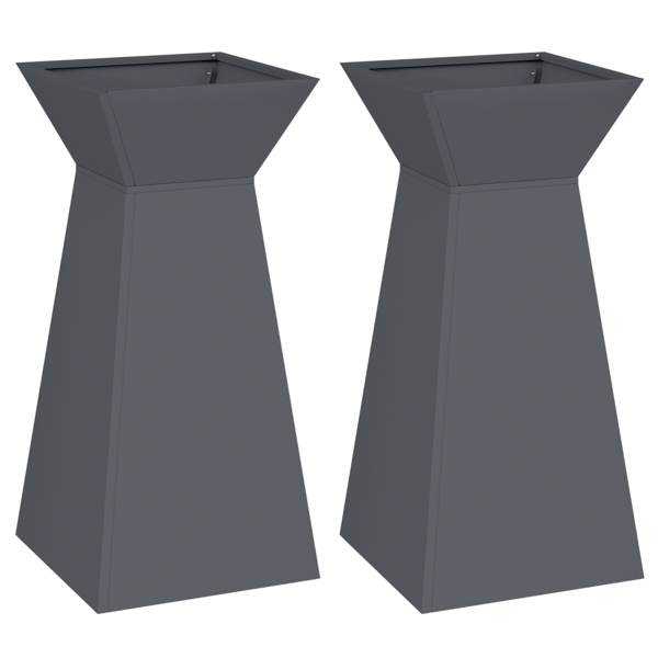 Pelarkrukor 2 pcs Antracit 35 x 35 x 73 cm