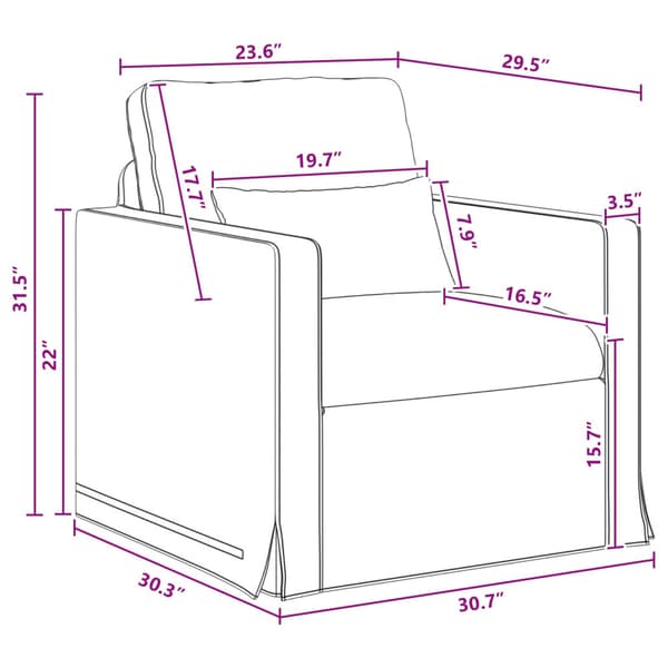 Soffset 2 pcs Ljusgrå 198 x 78 x 80 cm tyg