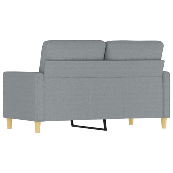 2-sitssoffa ljusgrå 120 cm tyg