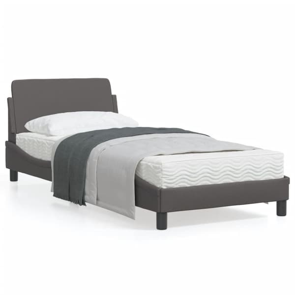 Bed Frame "Dover" Grey 80x200 cm Faux Leather