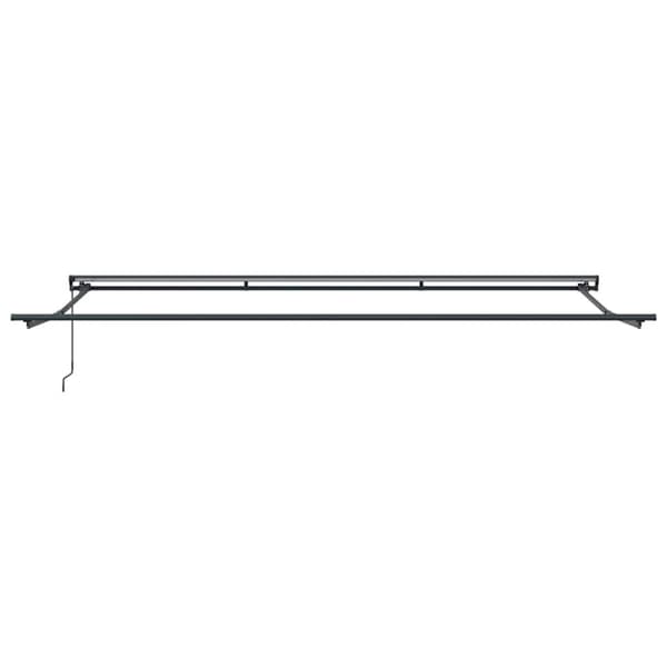 Markisram Vinröd 500 × 300 cm Polyester med PU-beläggning