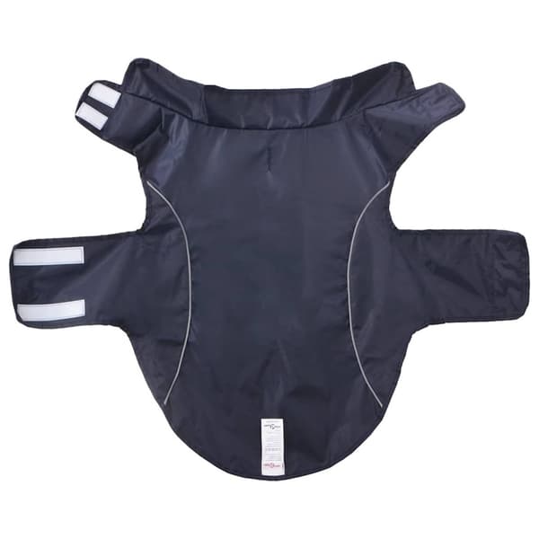 Regnrock för hundar med reflexer polyester marinblå XL