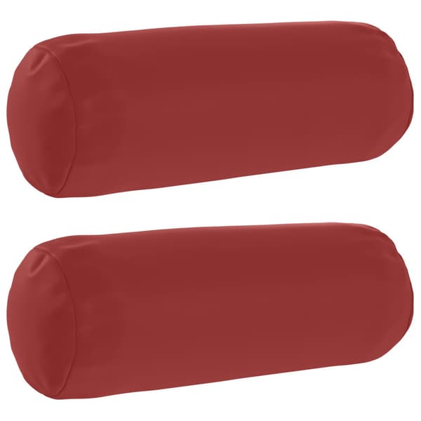 Kuddöverdrag 2 st HEERLEN Vinröd Ø 15 x 40 cm Polyester