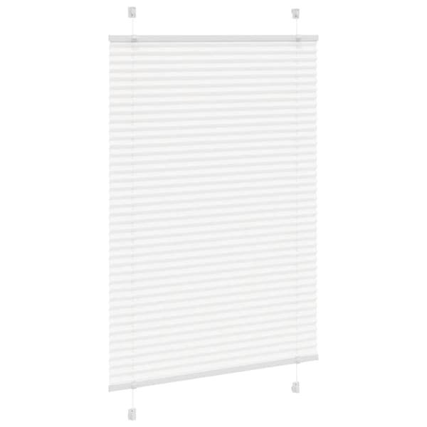 Plisserad persienn vit 90x150 cm tyg bredd 89,4 cm polyester