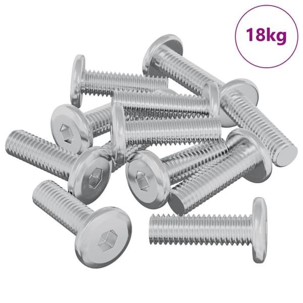 Skruv 1593 pcs Silver 8 x 25 mm Stål