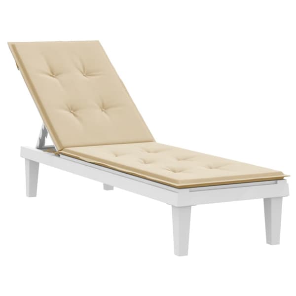 Solsängsdyna beige (75+105)x50x4 cm