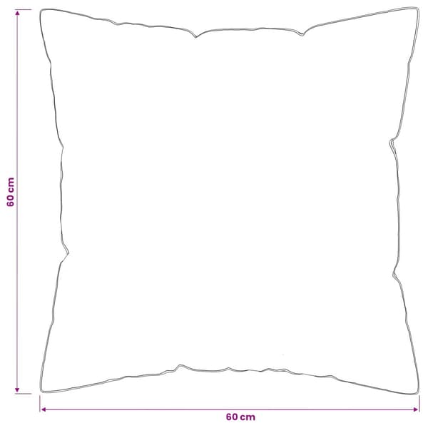 Kudde 2 st 60 x 60 cm Australiensk Ull Vit