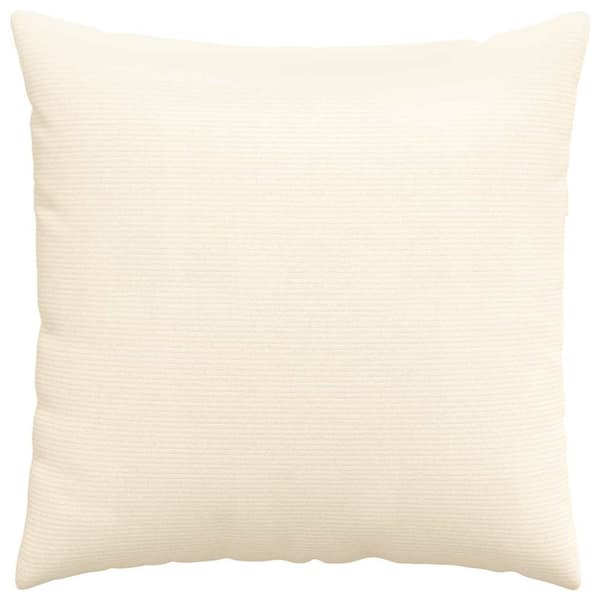 Sofakuddar 2 pcs Kräm 60 x 60 cm Kordread tyg