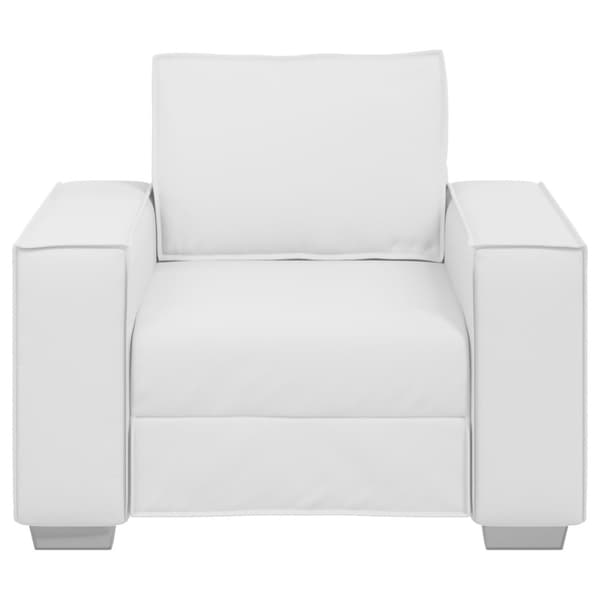 Soffstol Vit 100 cm Konstläder