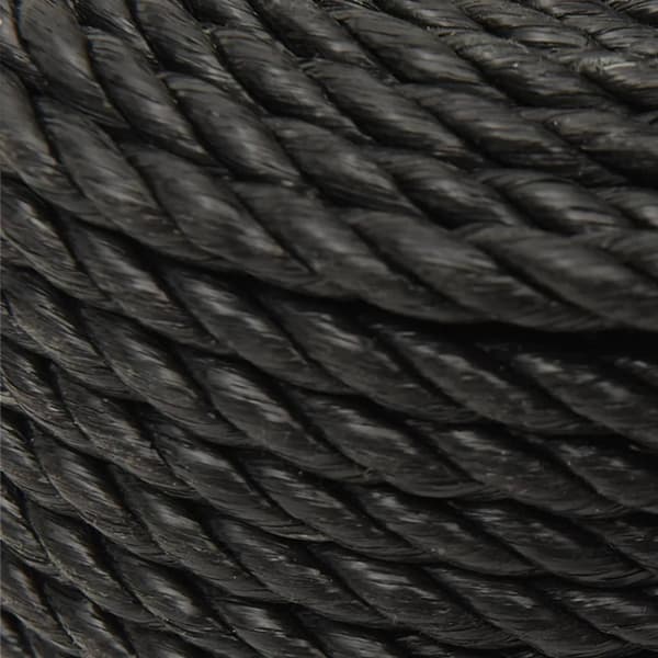 Rep svart 10 mm 50 m polypropen
