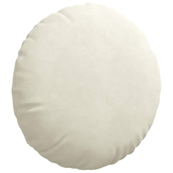 Sittkuddar 2 pcs Kräm Ø50 x 19 cm Sammet