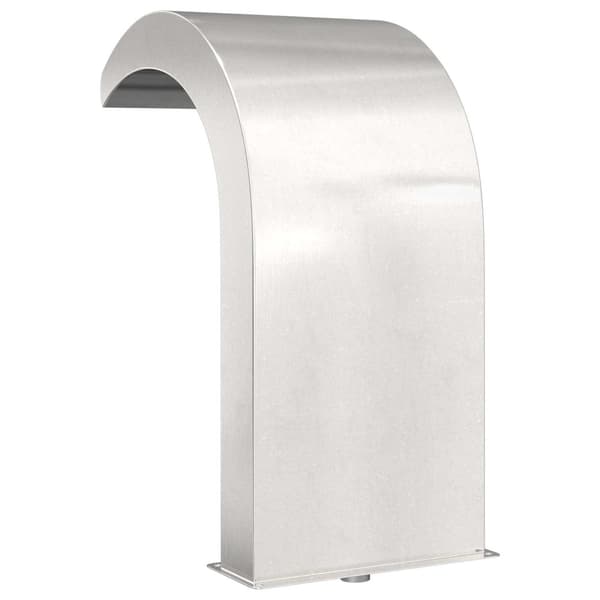 Poolfall med LED Rostfritt Stål 304 45 x 30 x 65 cm Silver
