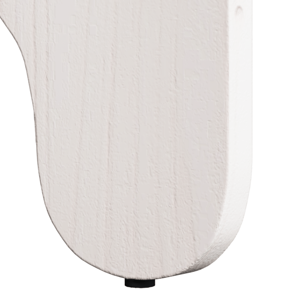 Kaffeebord 2 pcs Vit Massivt tallträ