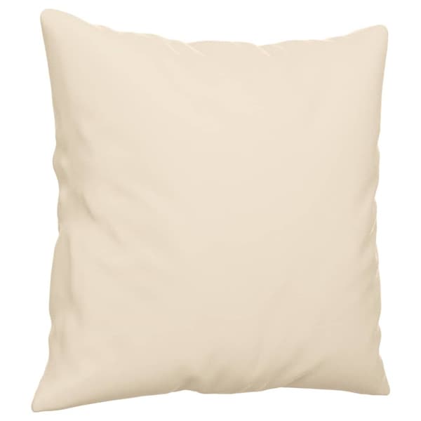 3-sitssoffa med prydnadskuddar beige 180 cm mikrofibertyg