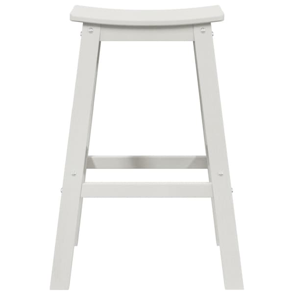 Trädgårds Bar Set 6 pcs Vit HDPE