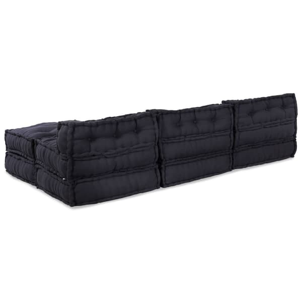 Modulsofa enhet 4 pcs Antracit Tyg