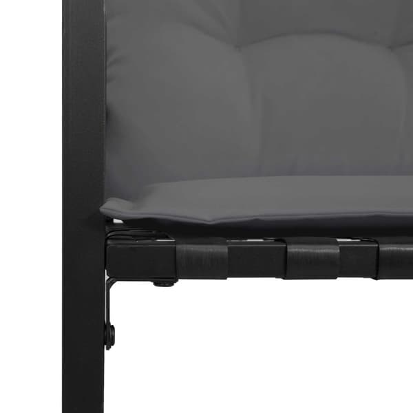 Utemöbelset med kudde 3 pcs Ljusgrå