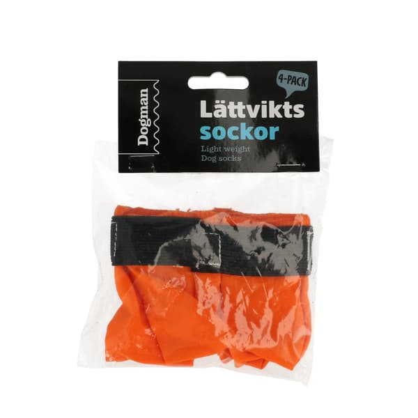Lättviktssocka till hund 4p Orange M