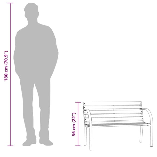 Barnbänk 81 cm kinesiskt granträ grå