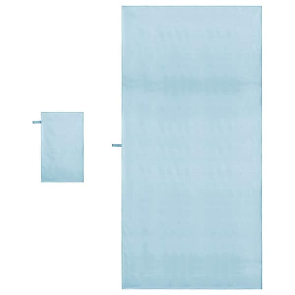 Sporthandduk Set 2 pcs Blå tyg