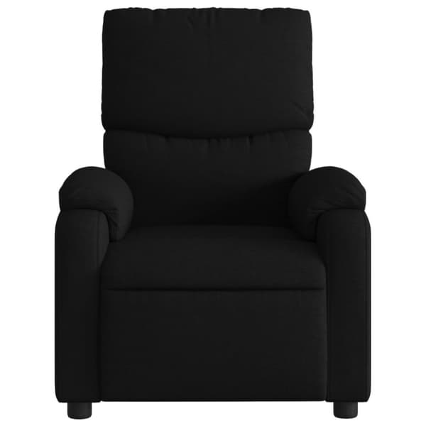 Massagefåtölj svart tyg