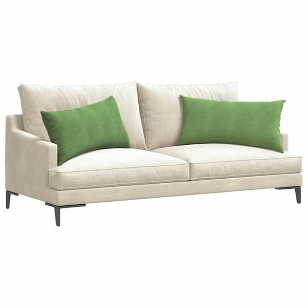 Sofakuddar 2 pcs Ljusgrön 80 x 40 cm Kordread tyg