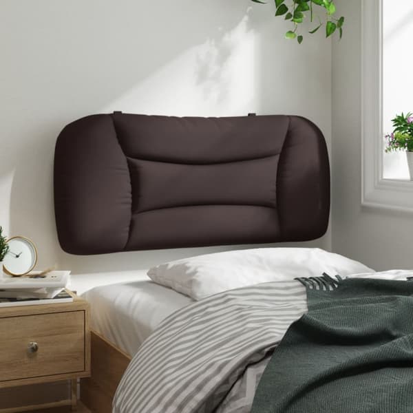 Headboard Cushion "Hvar" Dark Brown 80 cm Fabric