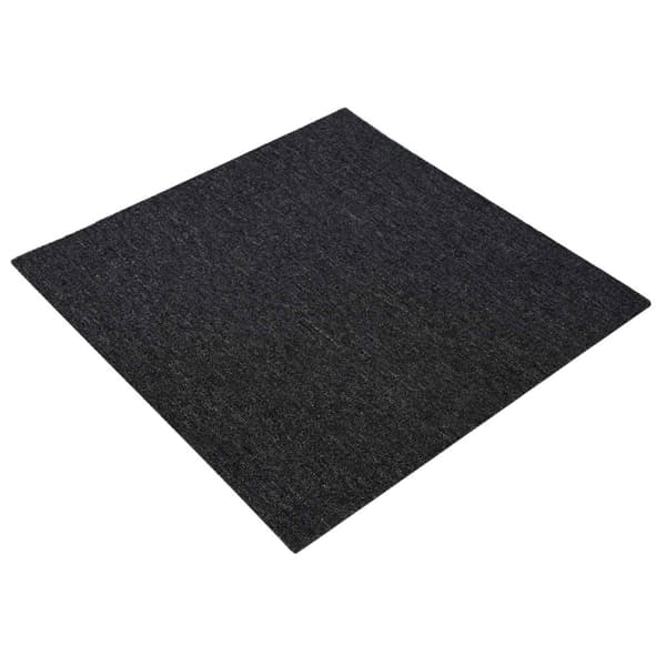 Mattan platta Mörkgrå 50 x 50 cm 4 pcs PP och Bitumen