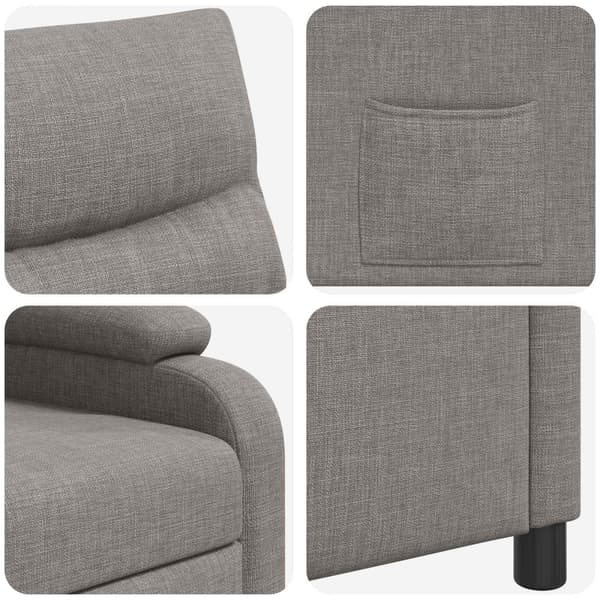 Recliner Taupe Tyg