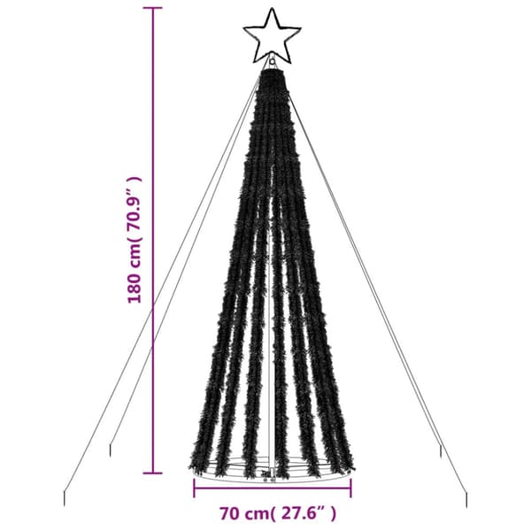 LED julgran 339 LEDs kallvit 180 cm