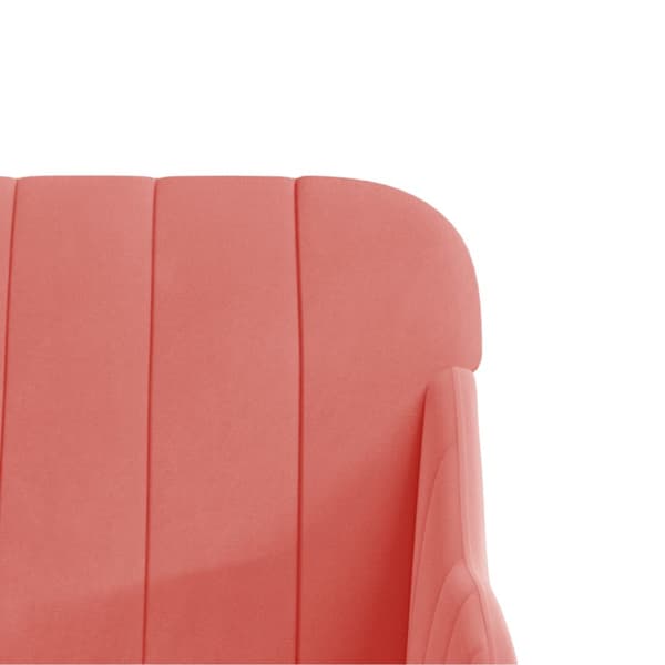 Bänk rosa 110x76x80 cm sammet