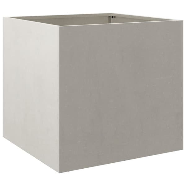 Odlingslåda silver 42x40x39 cm rostfritt stål
