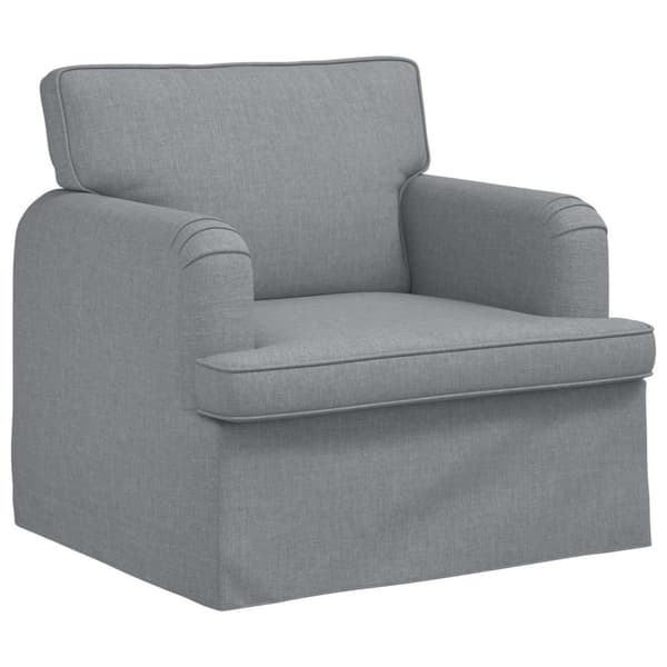 Soffset 2 pcs Ljusgrå 162 x 80 x 85 cm tyg