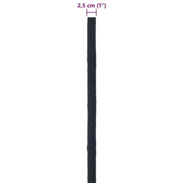 Båtsnöre Kungsblå 25 m Polyester