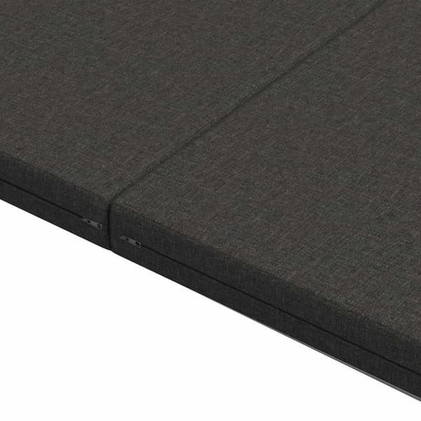 Fällbar Soffbed 140 x 67 x 45 cm Mörkgrå